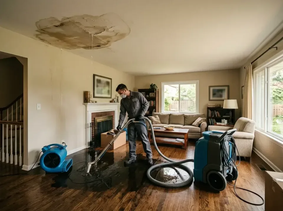 attic-pipe-burst-ceiling-drip-008 — frequently asked questions, Water Damage Restoration & Carpet Care in Countryside, VA